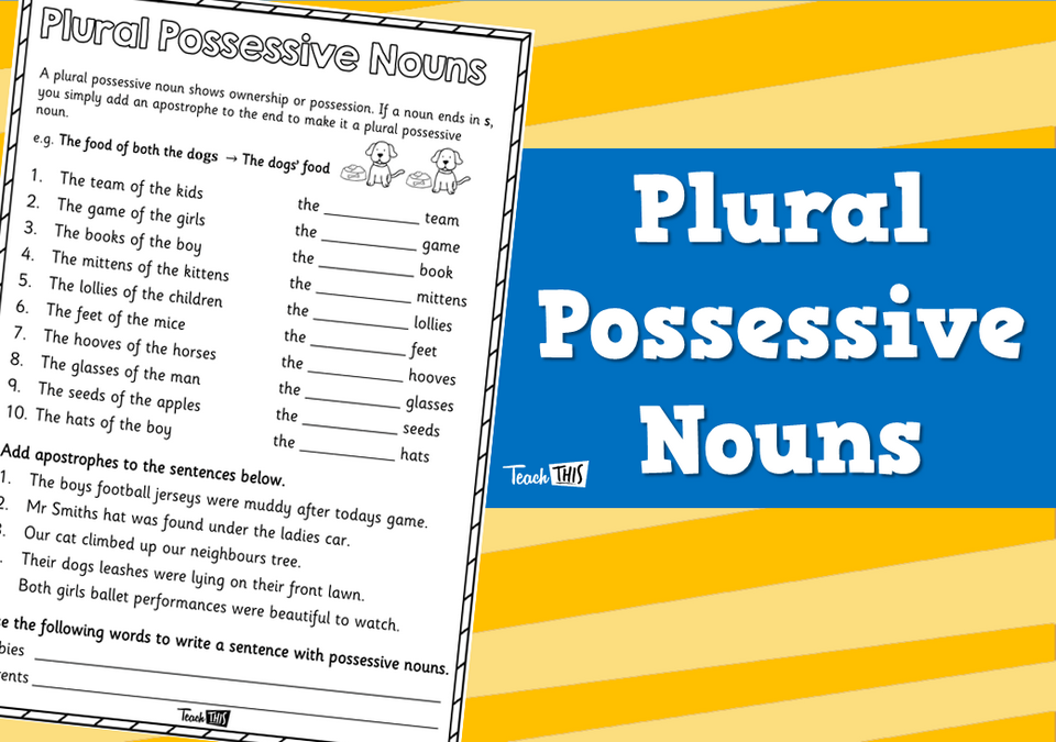 Plural Possessive Laws